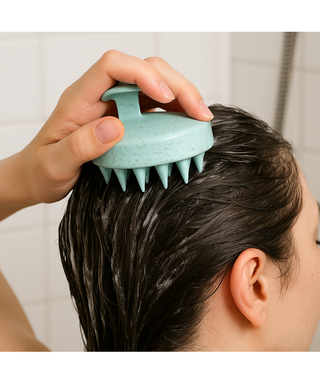 Entspannende Kopfhautbürste